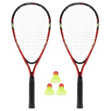 НАБОР РАКЕТОК Crossminton Speedminton: 2 ракетки + 3 волана NILS SOLID