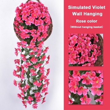 2 упаковки/лот искусственные висячие цветы реалистичные и яркие цвета для
