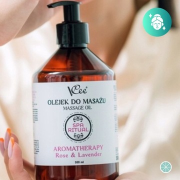 ZESTAW RELAKSACYJNY MASAŻ OLEJEK VCEE 500ML POLSKI
