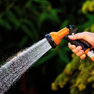 ПОЛИВОЧНЫЙ ПИСТОЛЕТ САДОВЫЙ ДОЖДЕВАТЕЛЬ ДЛЯ САДОВОГО ШЛАНГА 8 ФУНКЦИЙ