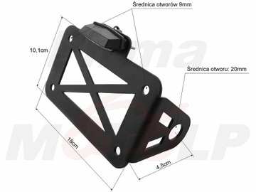 ОСНОВАНИЕ РУЧКИ КРЕПЛЕНИЕ БОКОВОГО НОМЕРНОГО ЗНАКА BOBBER CAFE RACER