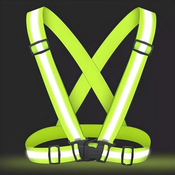 Светоотражающий ремень безопасности Велосипедный мотор Светоотражающий жилет ДОРОЖНЫЙ БЕГ СИЛЬНЫЙ