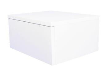 Белый прикроватный столик MAT 40см Столик MILA для маленькой комнаты