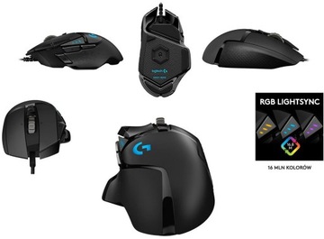 Мышь LOGITECH G502 Hero, 25600 точек на дюйм