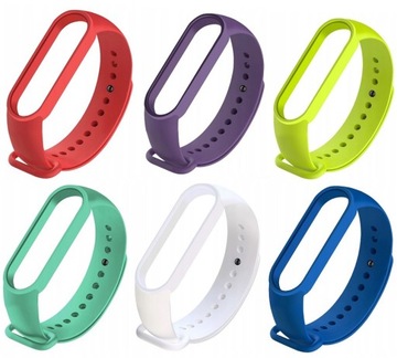 Zestaw 6 pasków do Xiaomi Mi Band 5 - RÓŻNE KOLORY