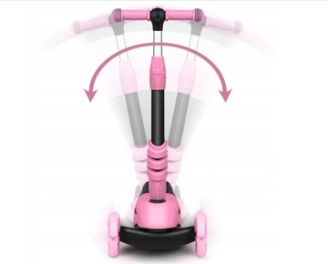 ТРЕХКОЛЕСНЫЙ ДЕТСКИЙ САМОКАТ, СБАЛАНСИРОВАННЫЙ СВЕТОДИОДНЫЙ САМОКАТ 3-в-1 СО СВЕТЯЩИМИСЯ КОЛЕСАМИ