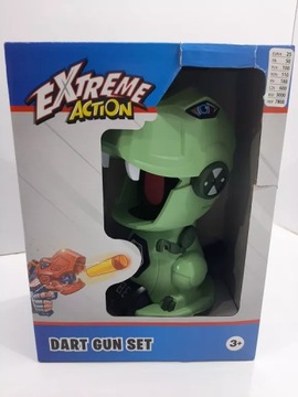 DINOZAUR PISTOLET EXTREME ACTION DART GUN SET