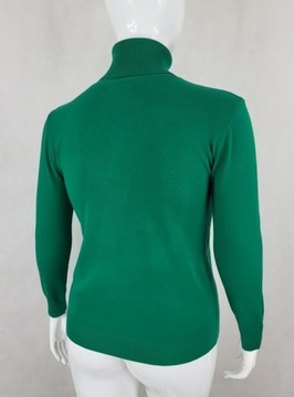 SWETER z golfem GOLF ZIELONY rozm. XL / 2XL