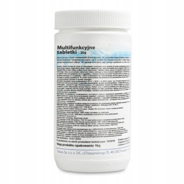5w1 CHLOR Multifunkcyjne tabletki 20g 1kg BASEN