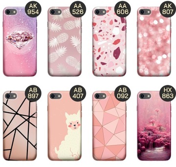 ЧЕХОЛ ДЛЯ IPHONE 7/8/SE 2020 РОЗОВЫЙ УЗОР С ЗОЛОТОЙ РОЗА ПОРОШОК РОЗОВЫЙ ЧЕХОЛ