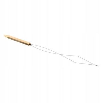 7X BOBBIN THREADER ( BRASS HANDLE FLY TYING TOOL )