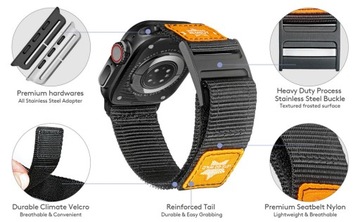 Ремешки HEMSUT для Apple Watch Ultra 49 мм, нейлон