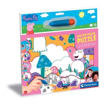 Puzzle 15 elementów Water Magic Świnka Peppa /Clem