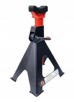 2x KOBYŁKI 6T PODSTAWKI PODPORY Z BLOKADĄ GUMĄ PIN MOCNE 6 TON REGULOWANE