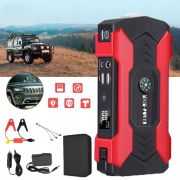 Startér Do Auta, Booster Pro Akumulátor, Automobilová Powerbanka 12 V