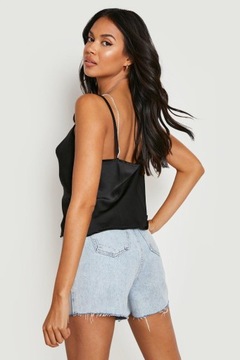 ТОП BOOHOO АТЛАСНЫЙ, ДЕКОРАТИВНЫЕ ЛЯМКИ, БЛЕСК A1C NG2__XS