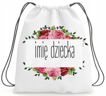 Plecak z imieniem worek do szkoły przedszkola na buty kapcie #
