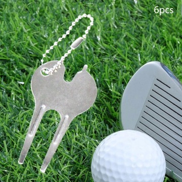 6 инструментов для ремонта гольфа Divot L, портативная вилка для ремонта гольфа 7