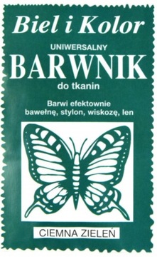Barwnik Barwniki Do Tkanin Ubrań Farba 10g - CIEMNY ZIELONY
