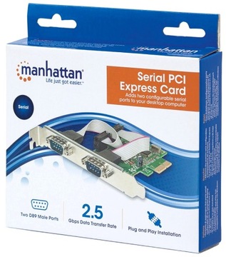 КАРТА ПОСЛЕДОВАТЕЛЬНОГО ПОРТА PCI-EXPRESS 2X RS232/COM