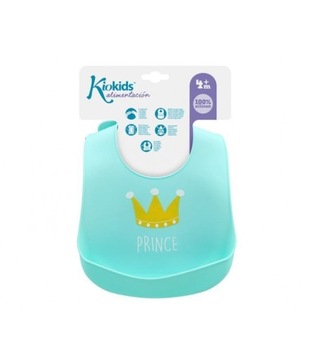 Силиконовый нагрудник с карманом MINT Kiokids