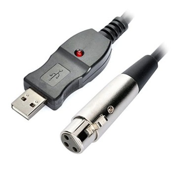 Микрофонный кабель XLR, интерфейс USB для ПК, 3 м, аудиоадаптер Cannon XLR