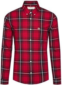 LACOSTE Checked Classic Shirt Regular Fit koszula męska M