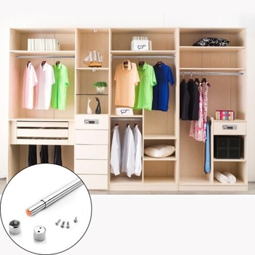 Карниз для одежды, регулируемый карниз для штор, 68-120см