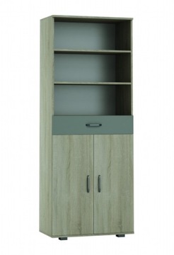 Wysoki Regał 74cm Dąb Sonoma OLIO / 20 kolorów