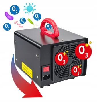 Ozonator GENERATOR OZONU Oczyszczacz do Powietrza 60 000 MG/H 155W + TIMER