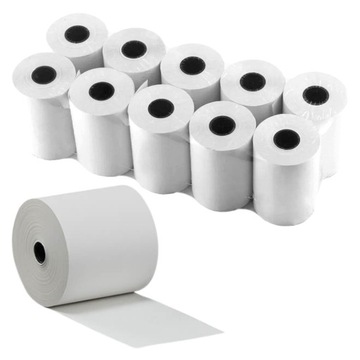 Rolki termiczne do kas fiskalnych 57x25m - 10 szt