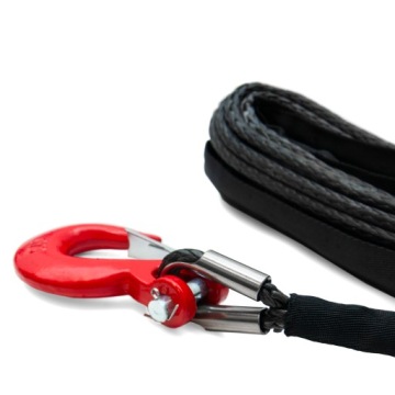 Dragon Winch Синтетический трос 25м 8мм с крюком для лебедки 10000 фунтов