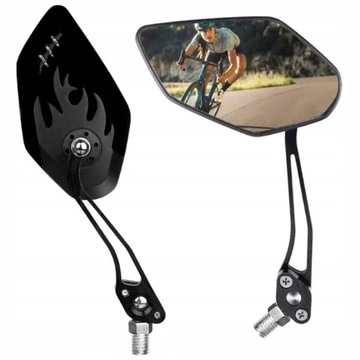 2x LUSTERKA ROWEROWE NA ROWER MOTOR SKUTER QUAD DUŻE ZESTAW