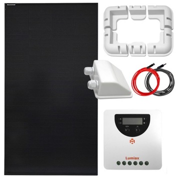 ZESTAW SOLARNY MONO KAMPER 180W + REGULATOR 20A