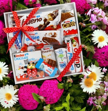 Kinder Box Набор сладостей Подарок Шоколад ДЕНЬ РОЖДЕНИЯ ПРИЧАСТИЕ ДЕНЬ ДЕТИ