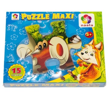 PUZZLE MAXI ZWIERZĘTA 15 ELEMENTÓW dzieci