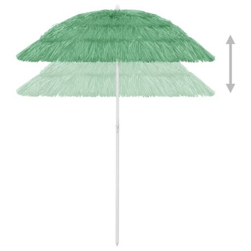 PARASOL PLAŻOWY, ZIELONY, 180 CM