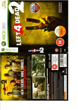 экшен-игра для XBOX 360 LEFT 4 DEAD 2 на польском языке PL DON'T LON'T THE ZOMBIES BITE YOU