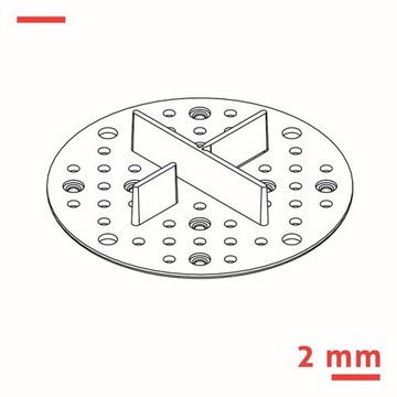 WSPORNIK 2mm z GUMY pod płyty TARASOWE kpl 50 szt