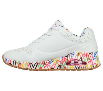 Damskie sneakers Skechers Uno-Loving Love 155506-WHT r.41