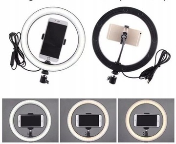 КОЛЬЦЕВАЯ СВЕТОДИОДНАЯ КОЛЬЦЕВАЯ ЛАМПА НА ПОДСТАВКЕ, БОЛЬШАЯ 220