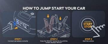 YaberAuto Jump Starter 6000A Jump Box (все газы/12,0 л масла)