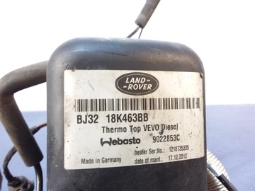 RANGE ROVER EVOQUE L538 WEBASTO BJ32-18K463BB