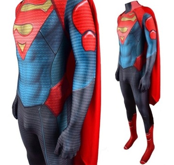 STRÓJ PRZEBRANIE KOSTIUM SUPERMAN COSPLAY SKIN SUPERBOHATER KONWENT 146/152