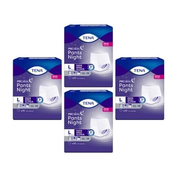 Majtki TENA Pants ProSkin Super Night L 10 x 4op.