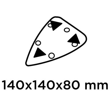 Орбитальная шлифовальная машина Delta 180 Вт, основание 140 x 140 x 80 мм