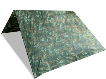 TARP PLANDEKA BIWAKOWA 300 X 300 CM WOODLAND
