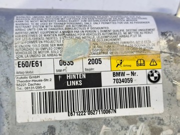 BMW 5 E60 E61 2006 ULOŽENÍ VZDUCHOVÉ