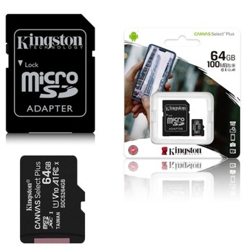 Karta pamięci micro SD 64GB do telefonu SAMSUNG