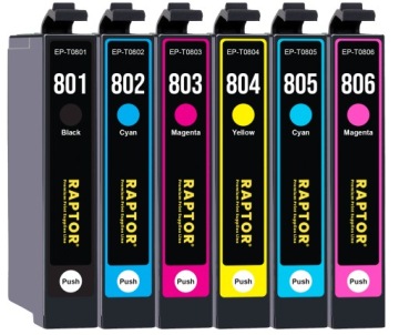 6x TUSZ DO EPSON RX560 RX585 RX595 RX685 KOMPLET